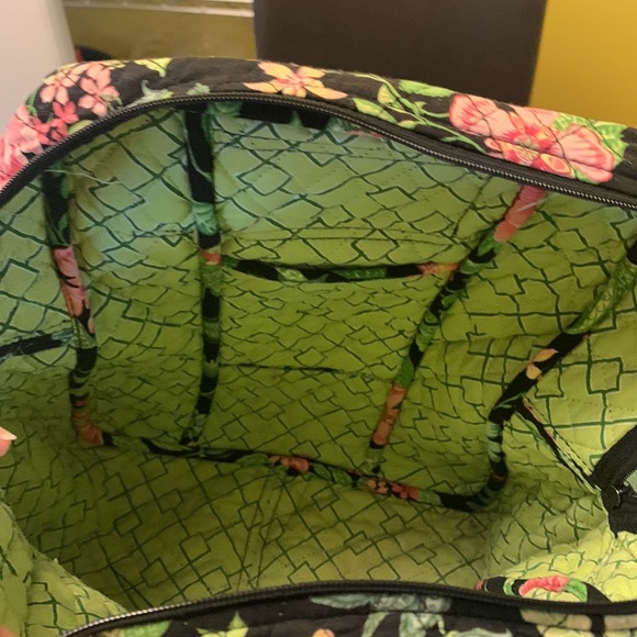 Vera Bradley floral print black background book bag. Good condition. - Picture 3 of 7